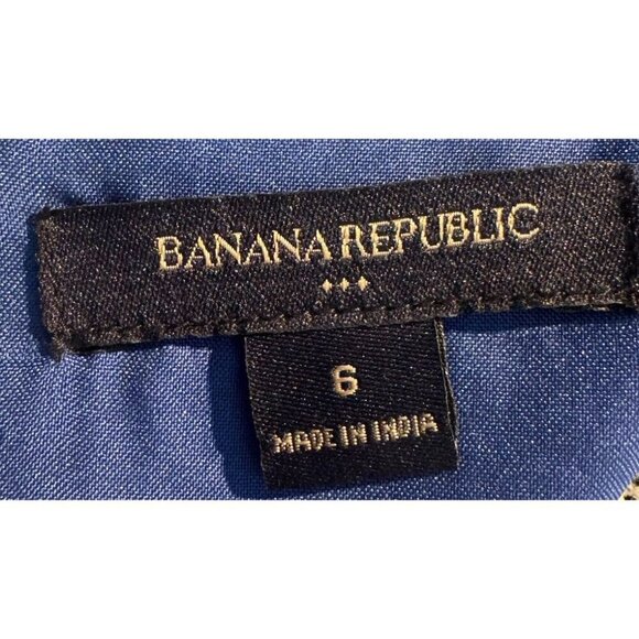 Banana Republic Linen Shift Dress Size 6 - Picture 5 of 8